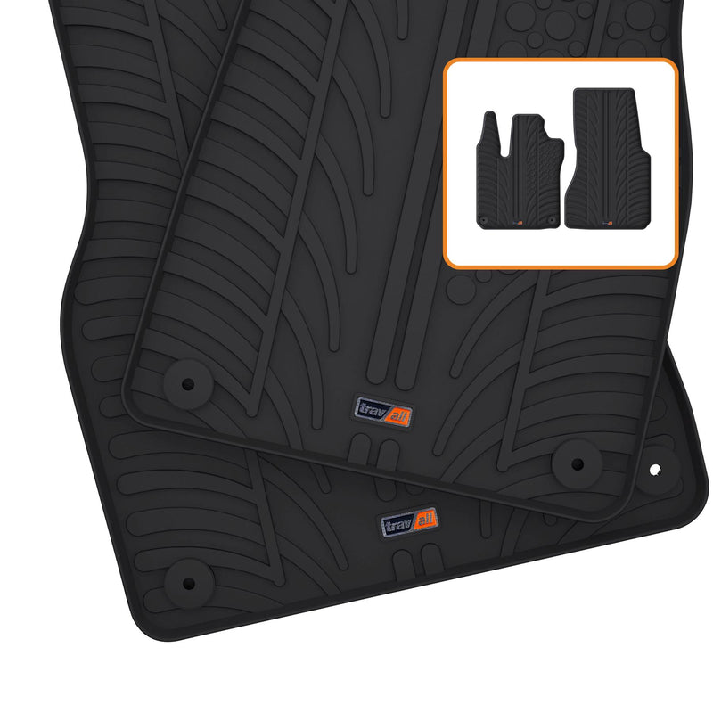 Travall Car Mats Smart ForTwo tappetini in gomma 2014-2021