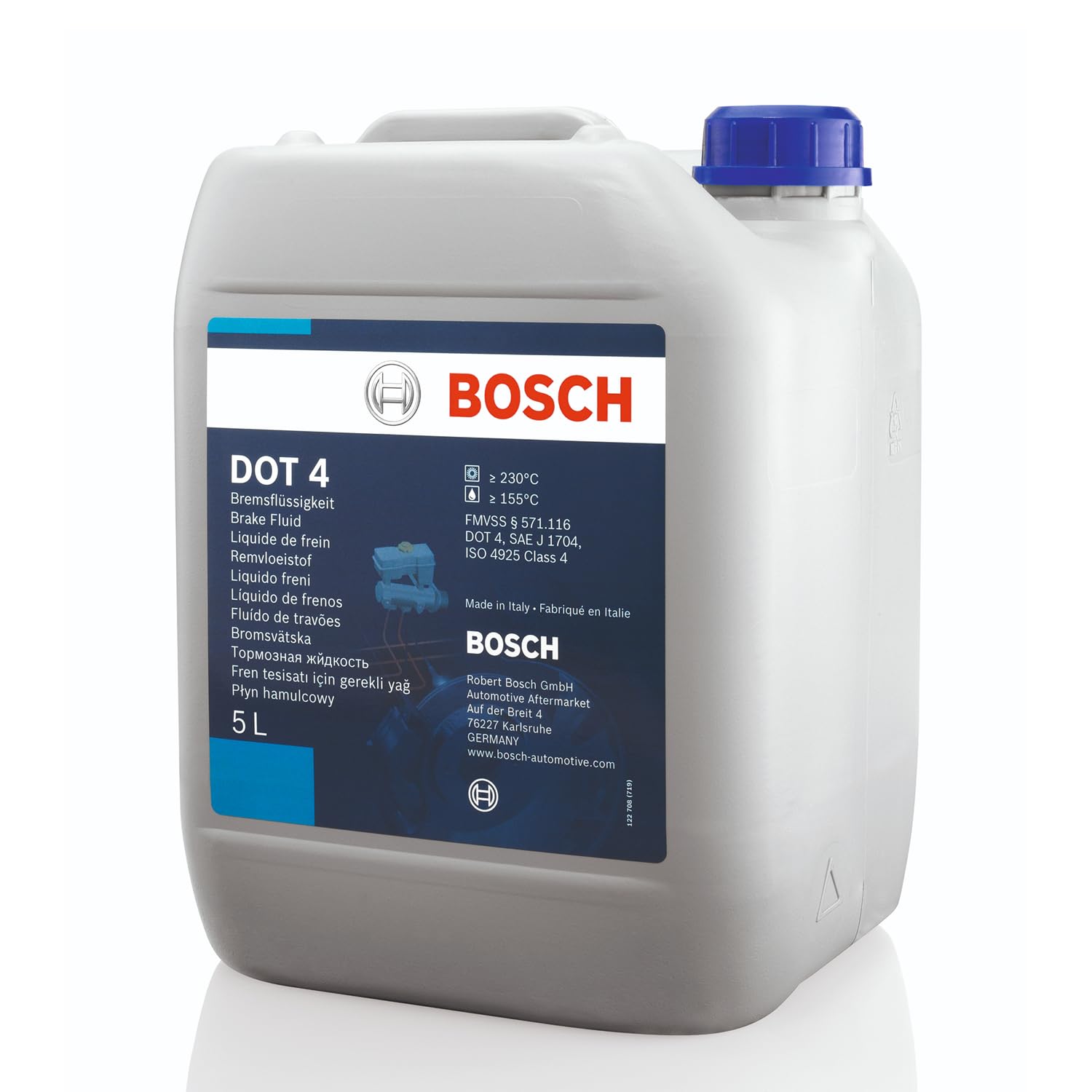 Bosch HCP Sistema frenante liquido freni DOT 4 5 L per ABS