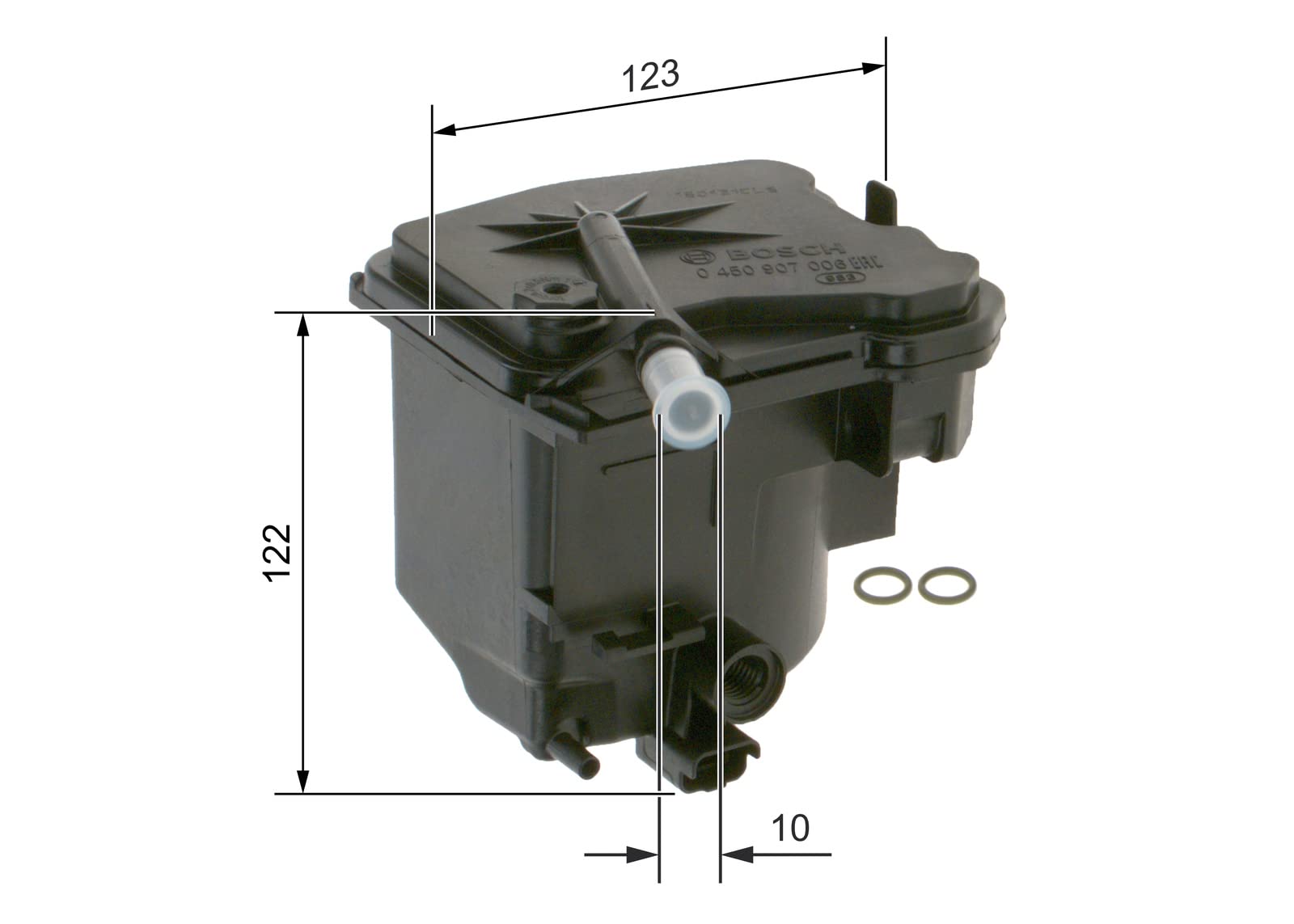 Bosch Filtro carburante 0450907006 per condotti