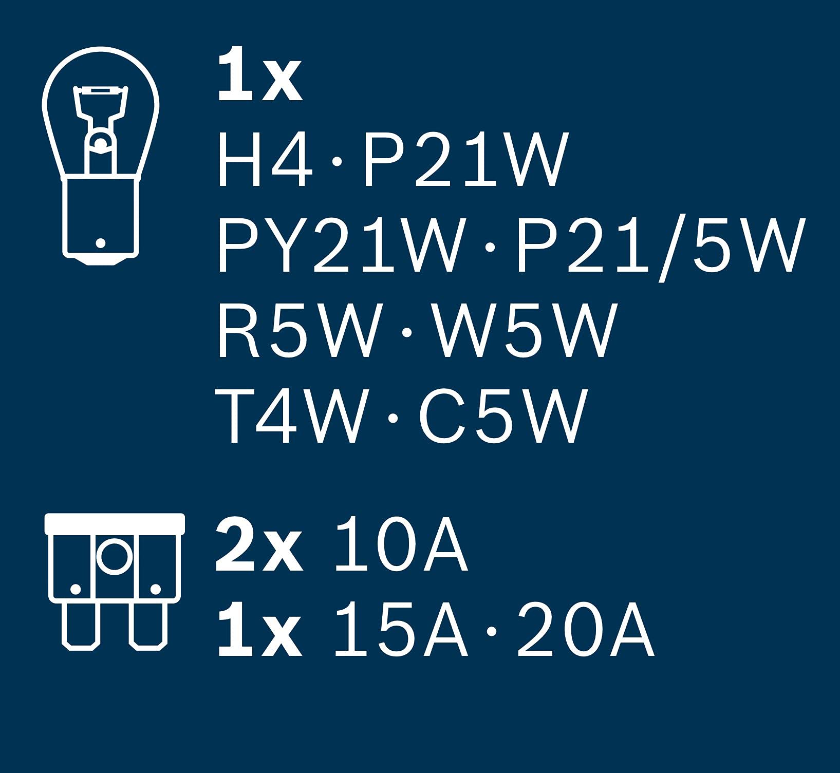 Bosch HCP Lampadine e illuminazione H4 Maxibox kit lampadine auto 12 V emergenza