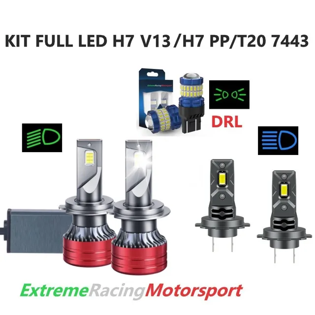 Xtreme Racing Kit Illuminazione LED T20 H7 V13 H7 PP Full LED