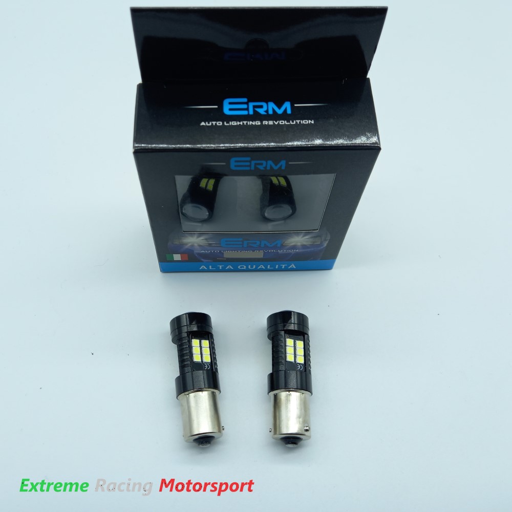 Xtreme Racing Lampadine LED Lampadine Led Luci Retromarcia BAU15S PY21W coppia UltraWhite
