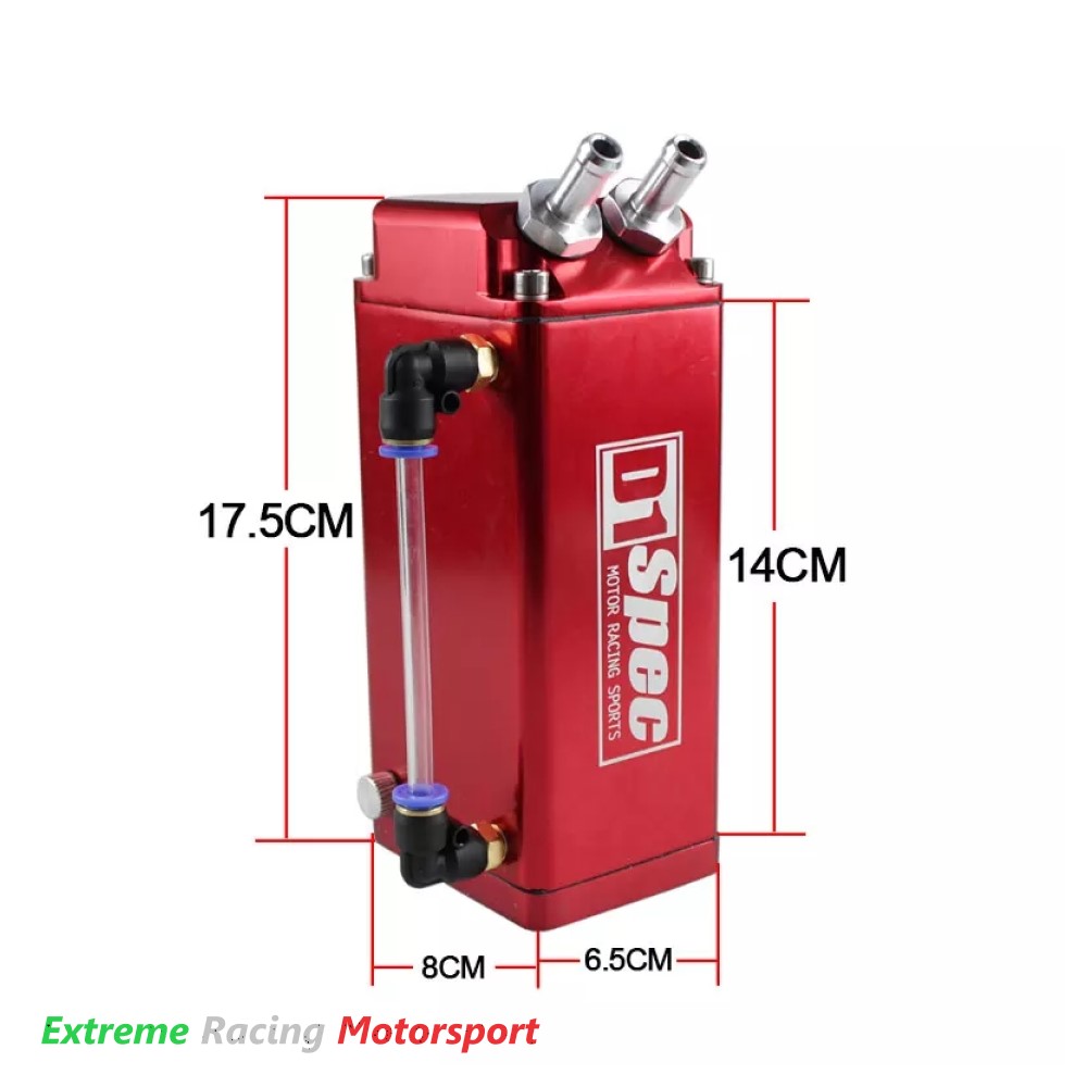 Xtreme Racing Filtri Olio e Carburante Serbatoio Square RVO Rosso recupero vapori olio