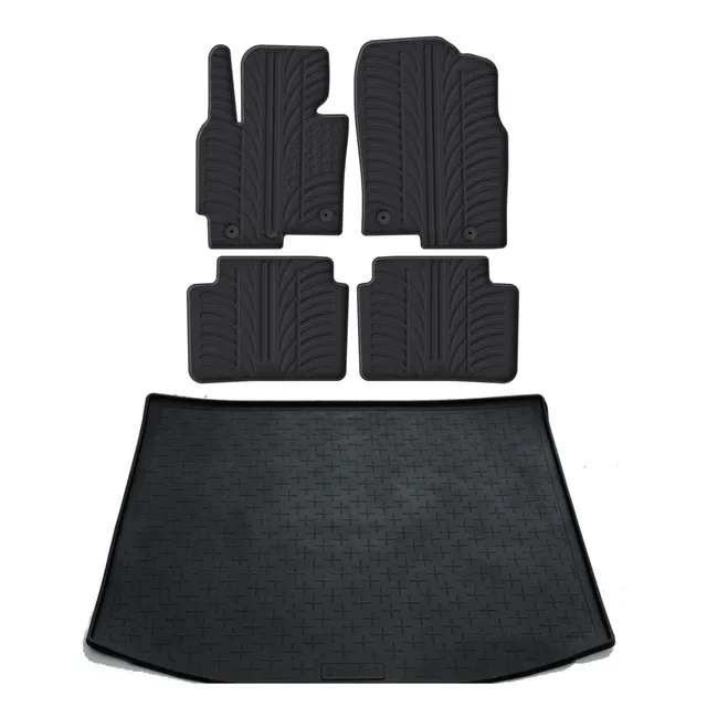 Travall Bundles Mazda CX-5 Rubber Boot Liner and Rubber Car Mats Bundle (2012-2017) gomma