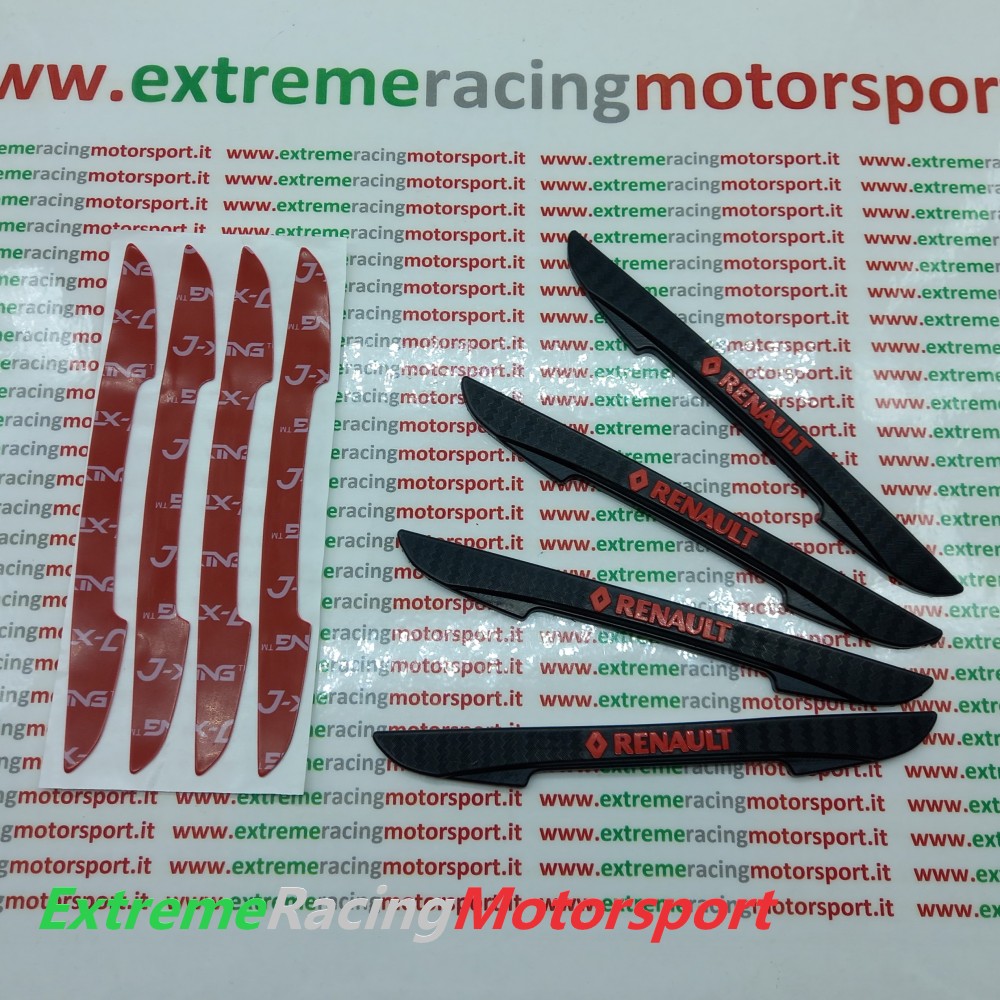 Xtreme Racing Decorazioni Auto e Adesivi Protezione sportelli antiurto 4 pezzi gomma nera