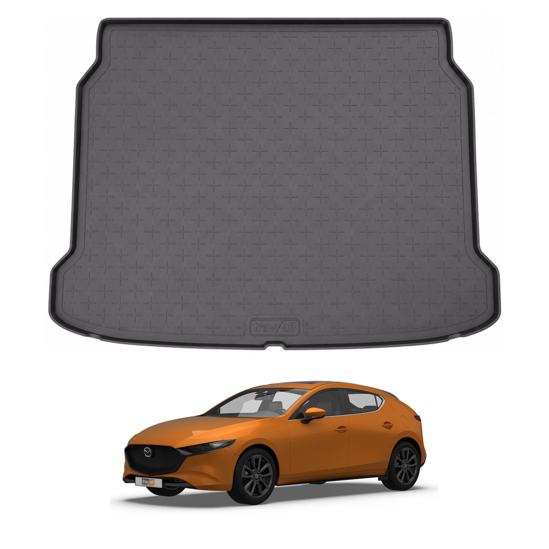 Travall Trunk Liners Mazda 3 dal 2019 vasca baule in gomma su misura