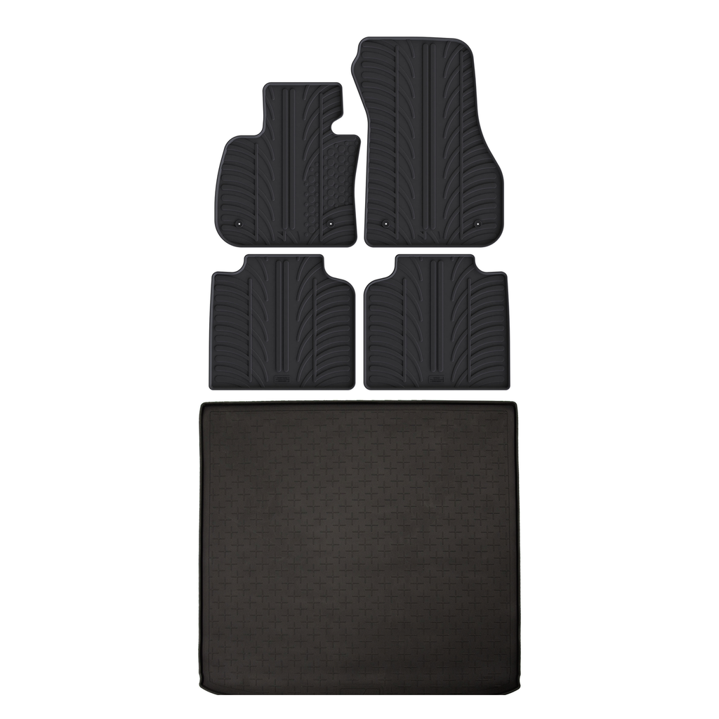 Travall Bundles BMW 2 Series Gran Tourer Rubber Boot Liner and Rubber Car Mats bundle