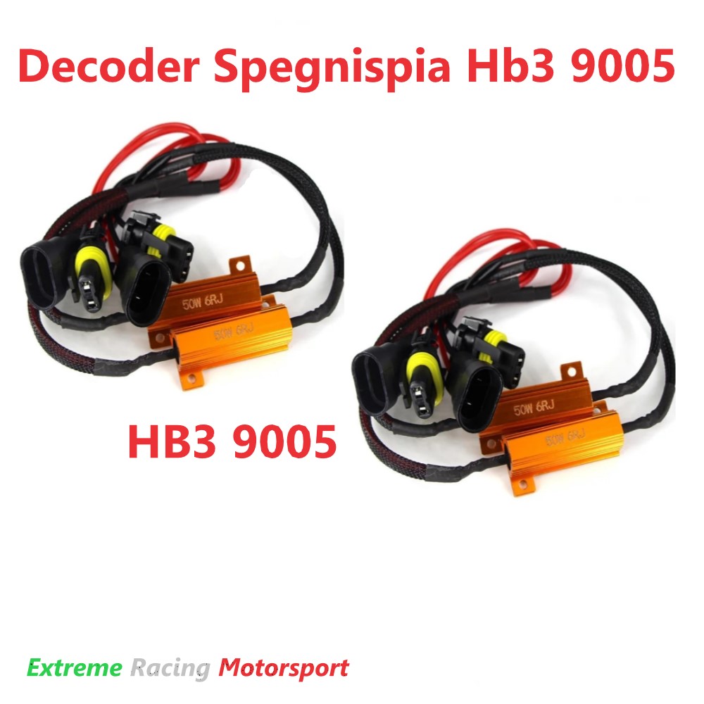 Xtreme Racing Accessori Illuminazione LED Decoder ERM HB3 9005 2 pezzi