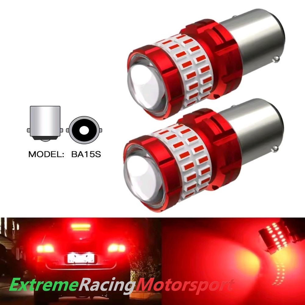 Xtreme Racing Lampadine LED F44 1156 BA15S P21W retronebbia rosse coppia