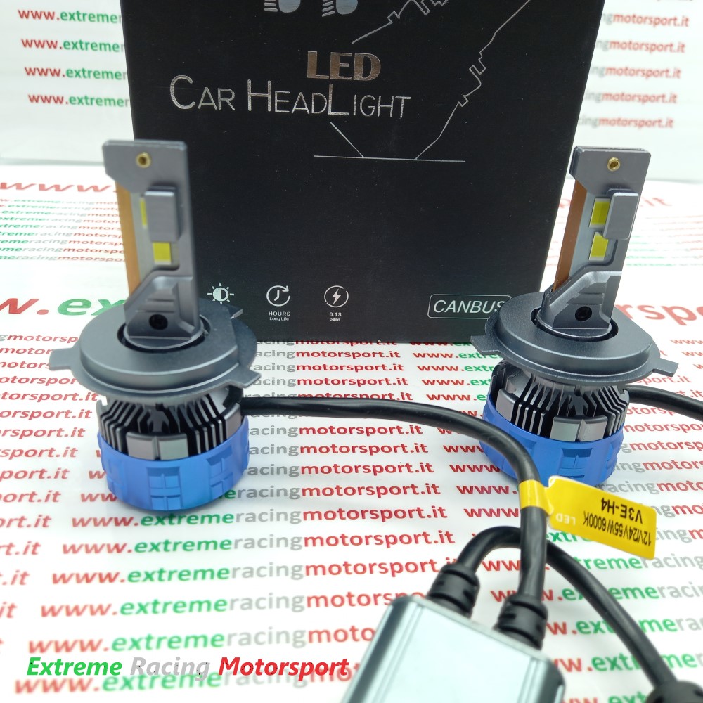 Xtreme Racing Lampadine LED ERM F8 22K H4 24V Truck 6000K coppia