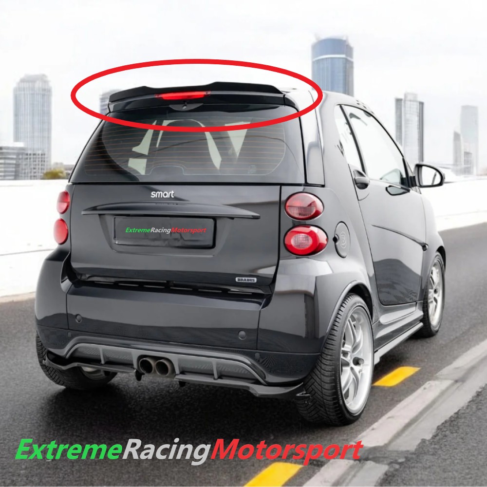 Xtreme Racing Decorazioni Auto e Adesivi Spoiler Lunotto Smart Fortwo 451 Carbon Look