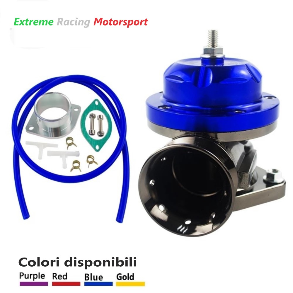 Xtreme Racing Kit Completo d. 60 mm Valvola Pop Off ERM RS blu regolabile