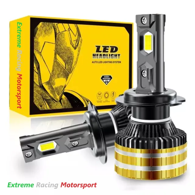 Xtreme Racing Lampadine LED ERM V88S H7 lampade LED coppia bianco ghiaccio 6000K CANBUS