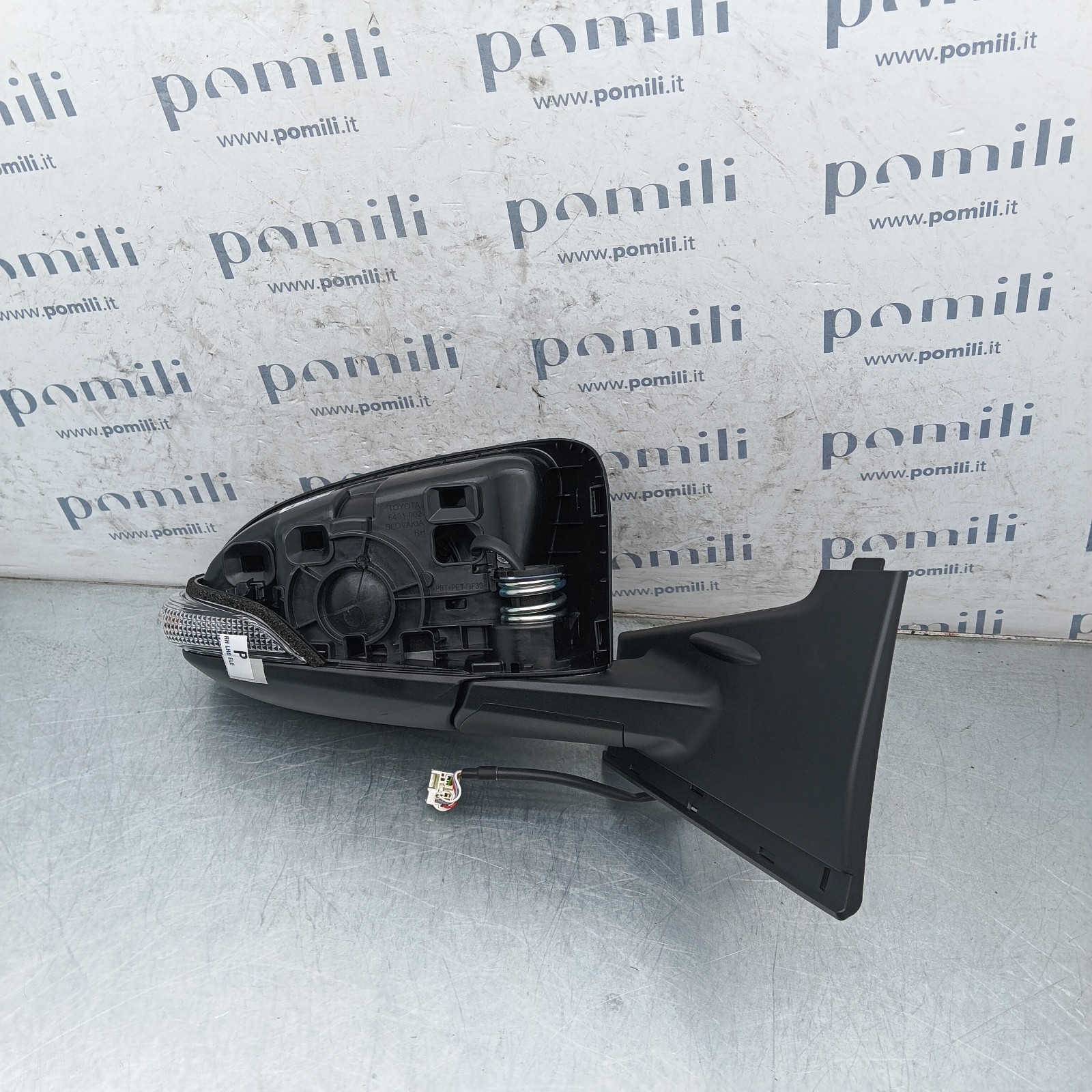 Pomili Cristalli Specchietto retrovisore destro 5PIN Toyota Yaris III 2010-2020 025614 usato senza calotta