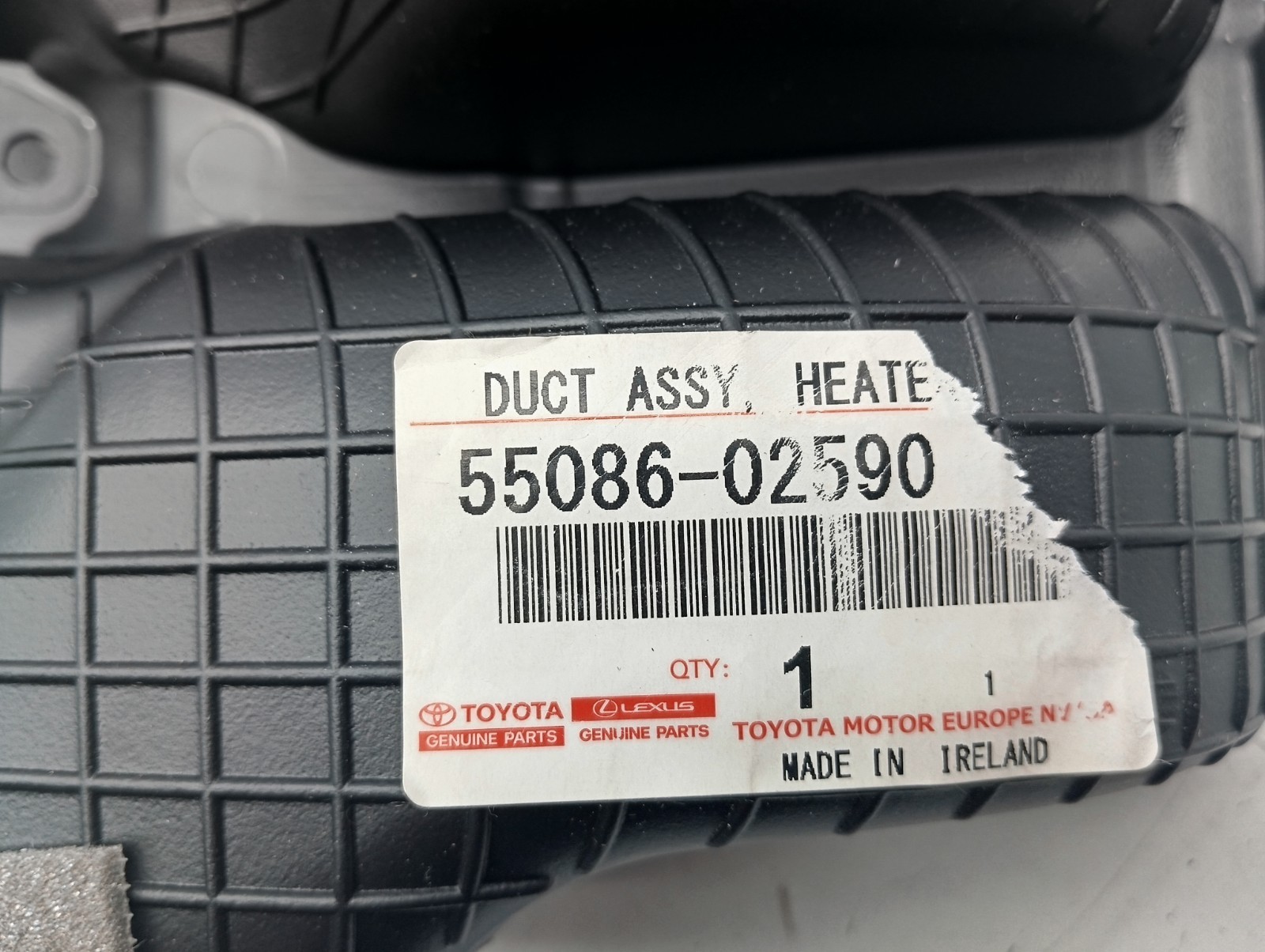 Pomili Climatizzazione Toyota Corolla condotto aria riscaldamento nuovo OEM 55086-02590