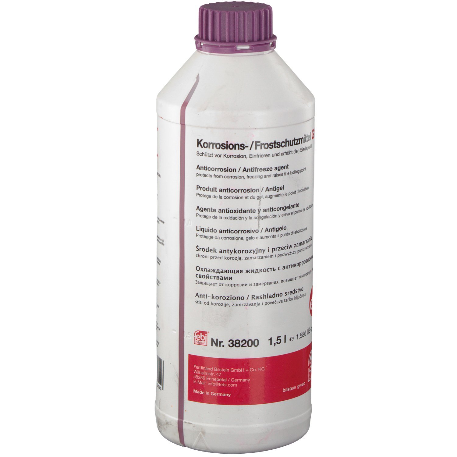 Bilstein Fluidi 38200 antigelo G13 1,5 l concentrato viola