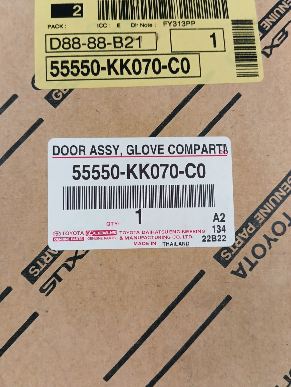 Toyota Fortuner/Hilux 55550-KK070-C0 vano portaoggetti