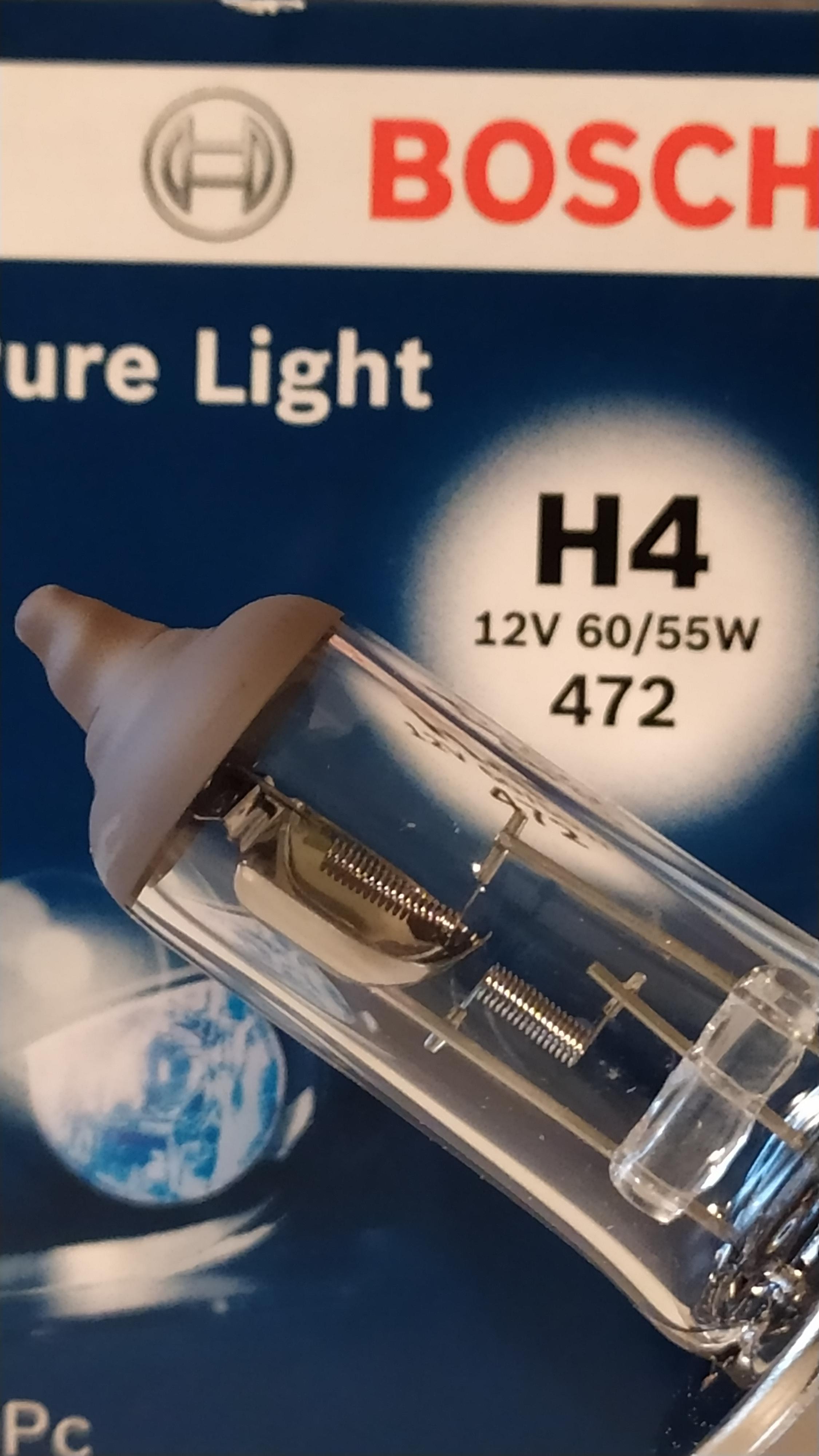 Bosch Lampadine e illuminazione Pure Light H4 lampadina 12 V 60/55 W