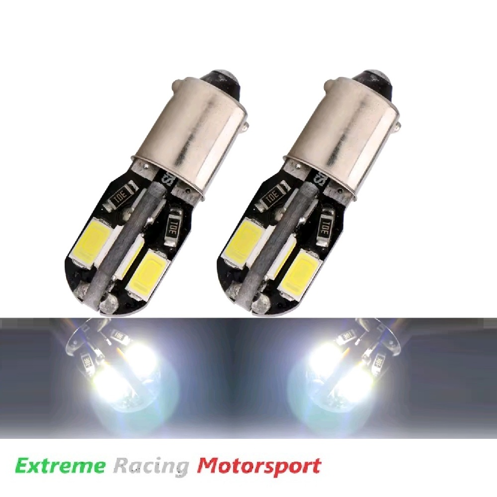 Xtreme Racing Lampadine LED BA9S 8L lampadine posizione 12V bianche 2 pezzi