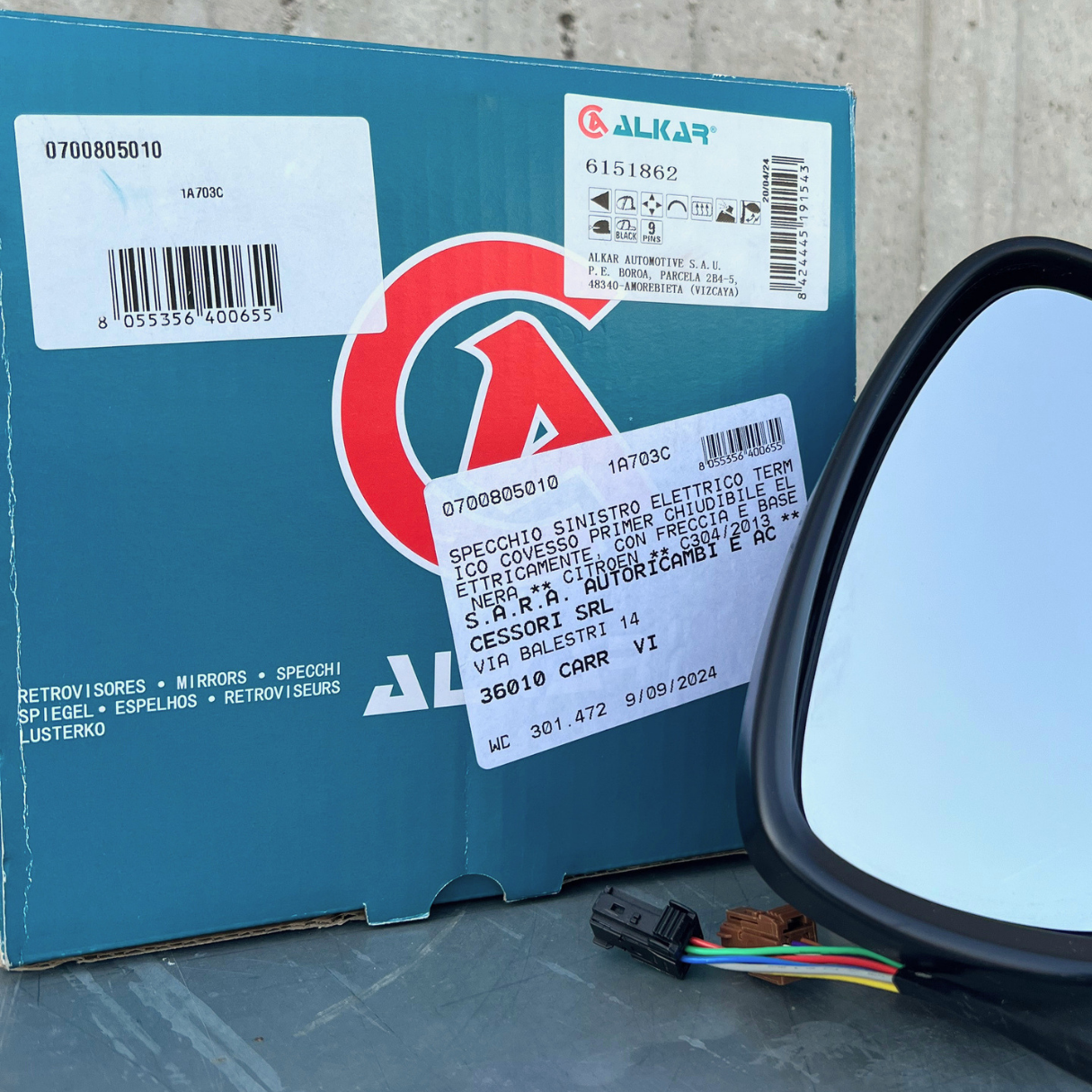 Sara Autoricambi Specchi retrovisori ALKAR 6151862 specchio sinistro Citroën C3