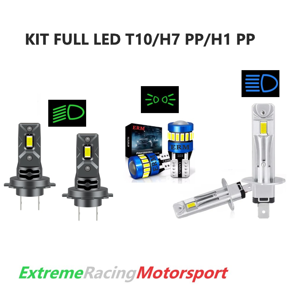 Xtreme Racing Kit Illuminazione LED T10/H7 PP/H1 PP lampade 6000K