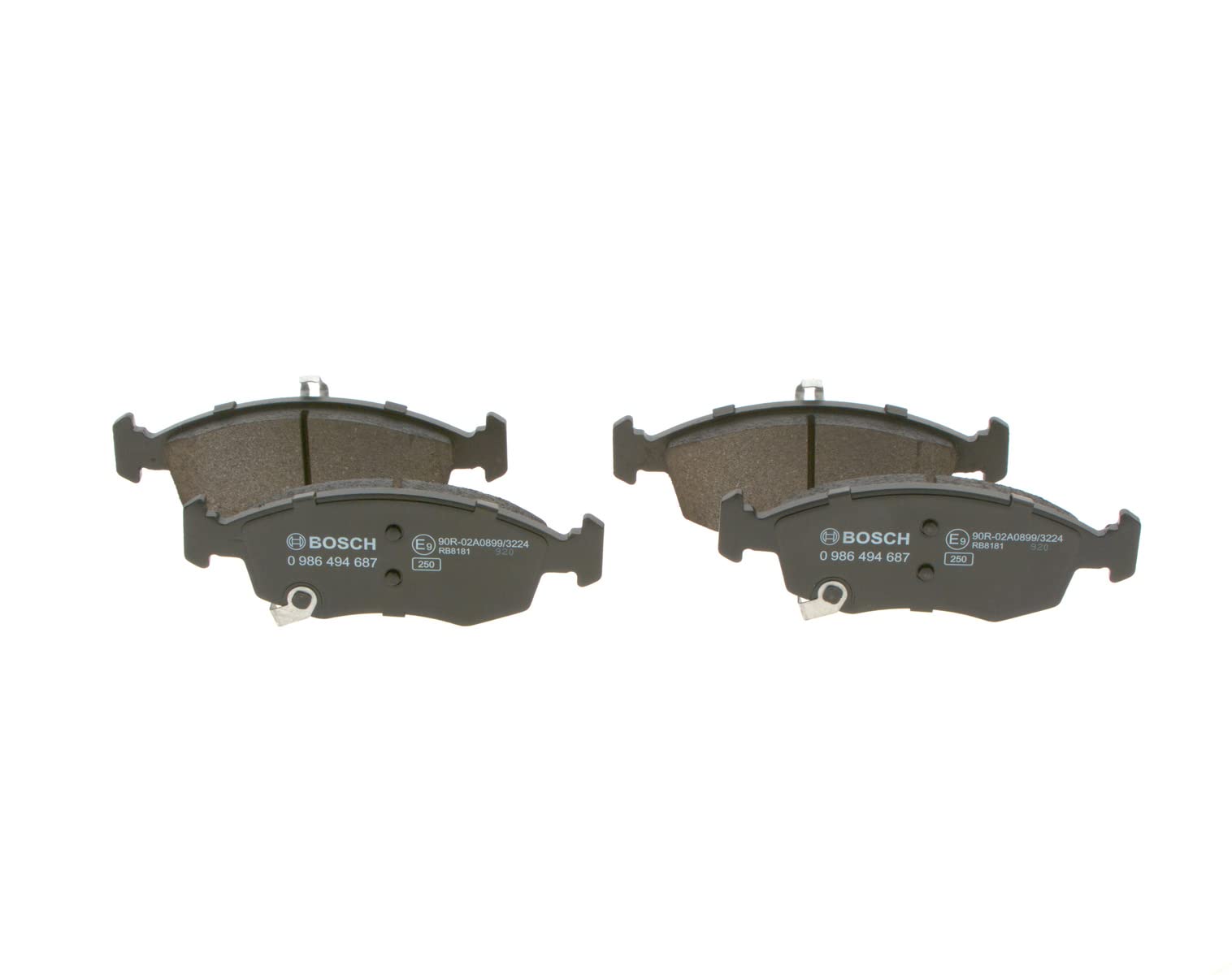 Bosch HCP Sistema frenante 0986494687 kit pastiglie freno