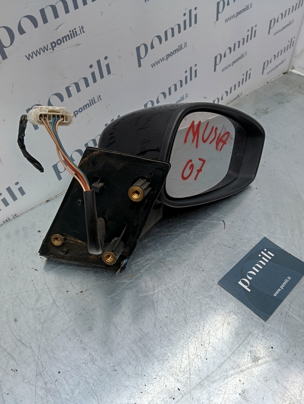 Pomili Cristalli LANCIA MUSA 2007 SPECCHIETTO DESTRO 5 PIN 0158460 usato