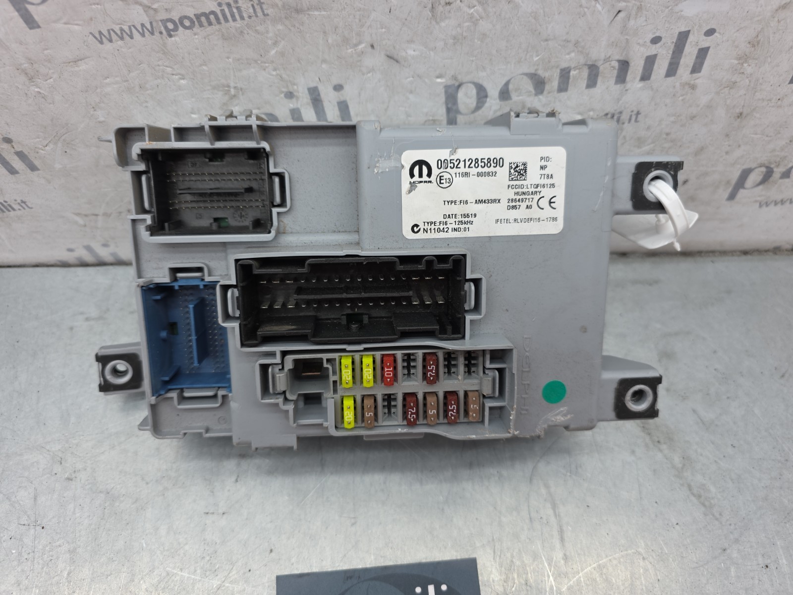 Fiat Centralina fusibili Body Computer Panda 312 00521285890 fusibiliera usata