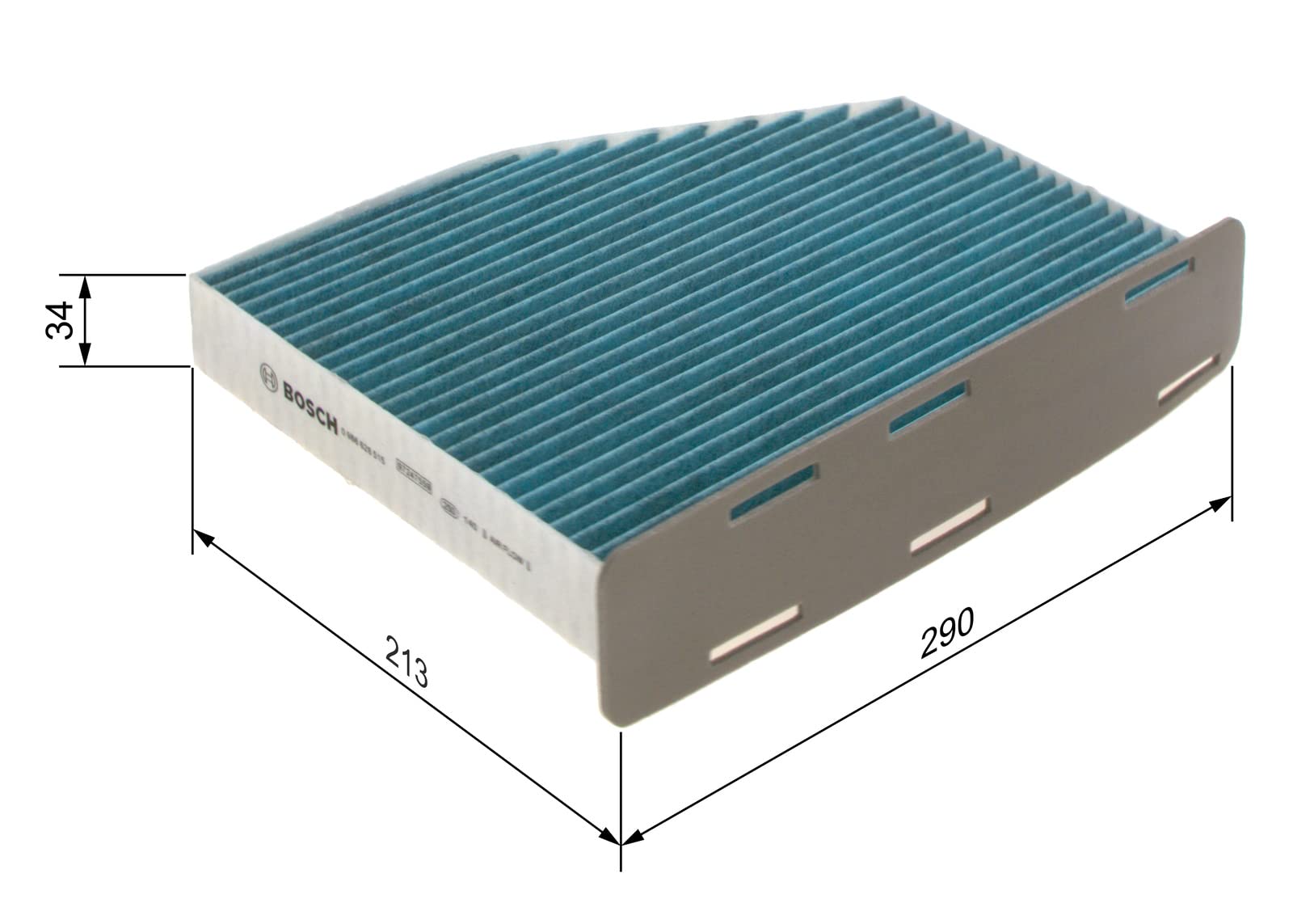 Bosch Filtri A8515 filtro abitacolo FILTER+ 1 pezzo antibatterico