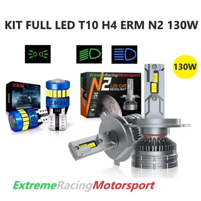Xtreme Racing Kit Illuminazione LED T10/H4 ERM N2 kit lampade bianco 6000K