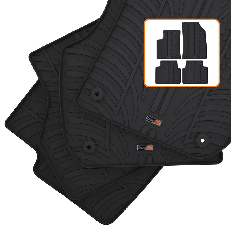 Travall Car Mats Vauxhall Crossland (2017-2021) tappetini auto in gomma sagomati