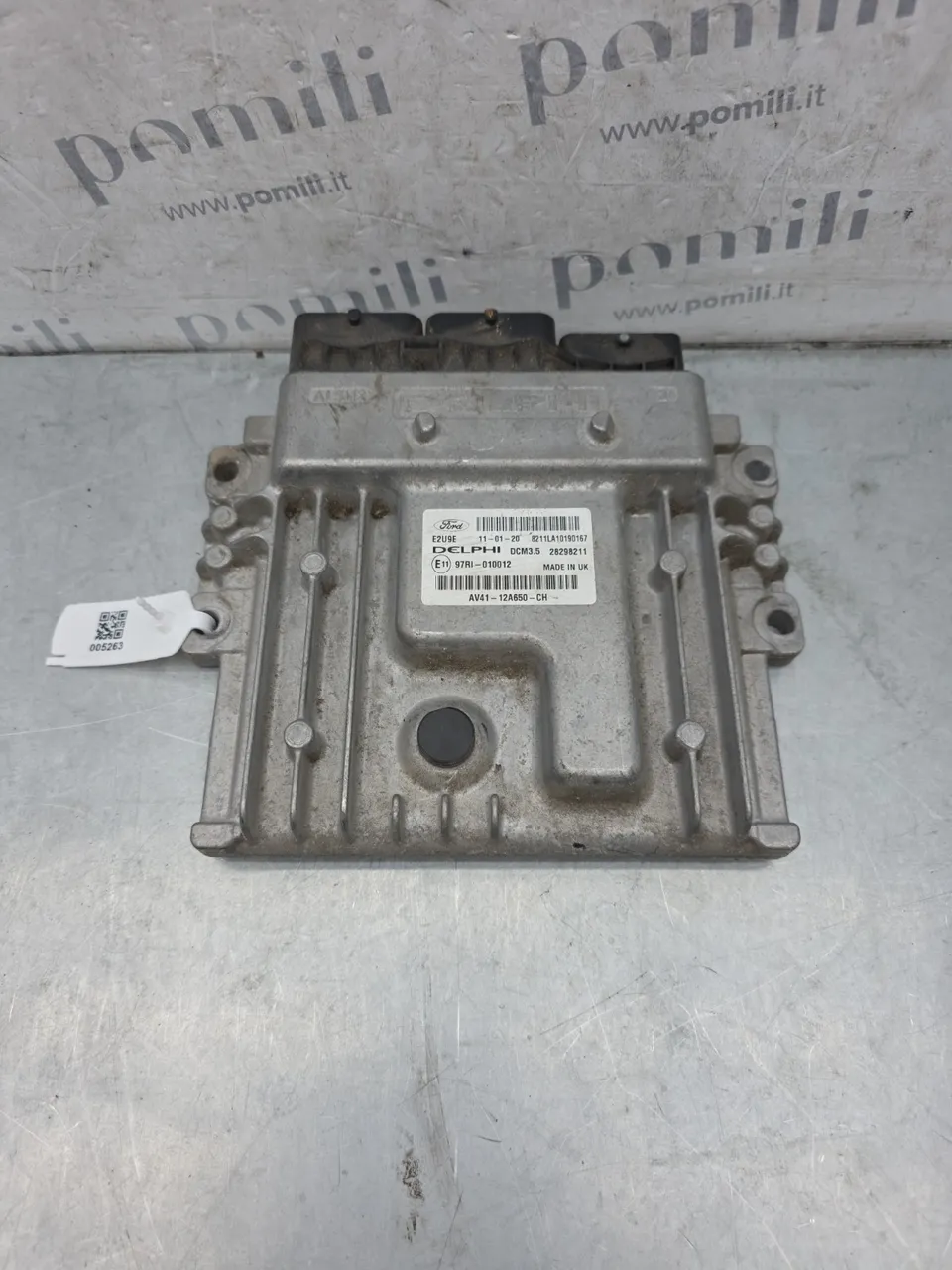 Pomili Motorini avviamento, alternatori, ECU e cavi AV41-12A650-CH centralina motore diesel Ford Kuga I usata
