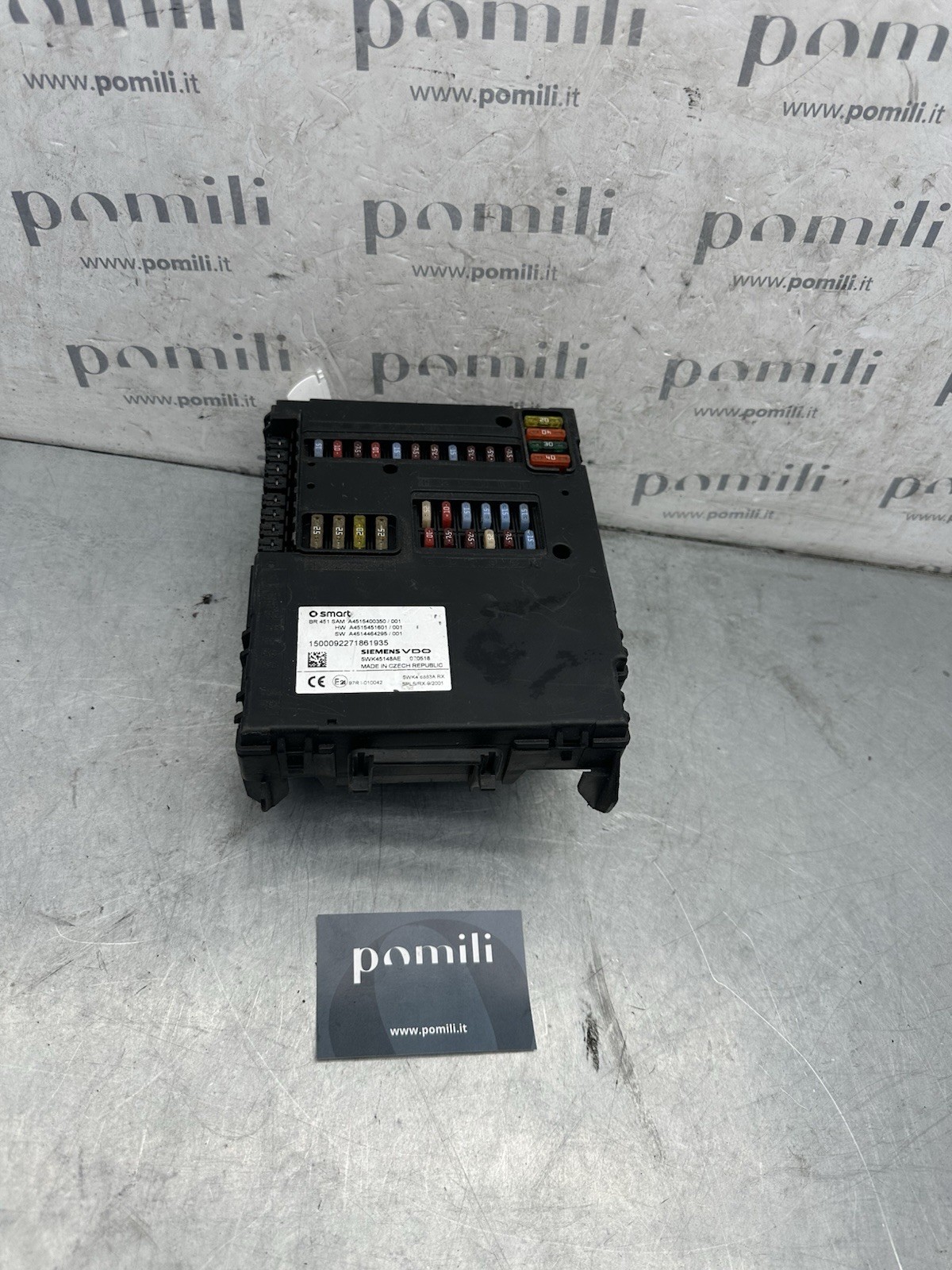 Pomili Centraline Centralina SAM Smart Fortwo 451 A4515400350 usata