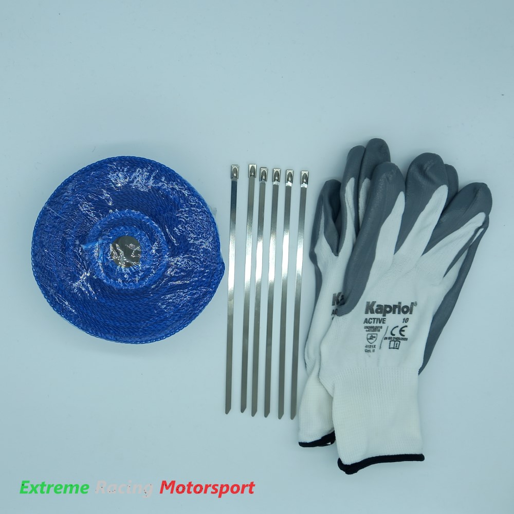 Xtreme Racing Impianto Carburante e Regolatori di Pressione benda termica collettori blu 10 m