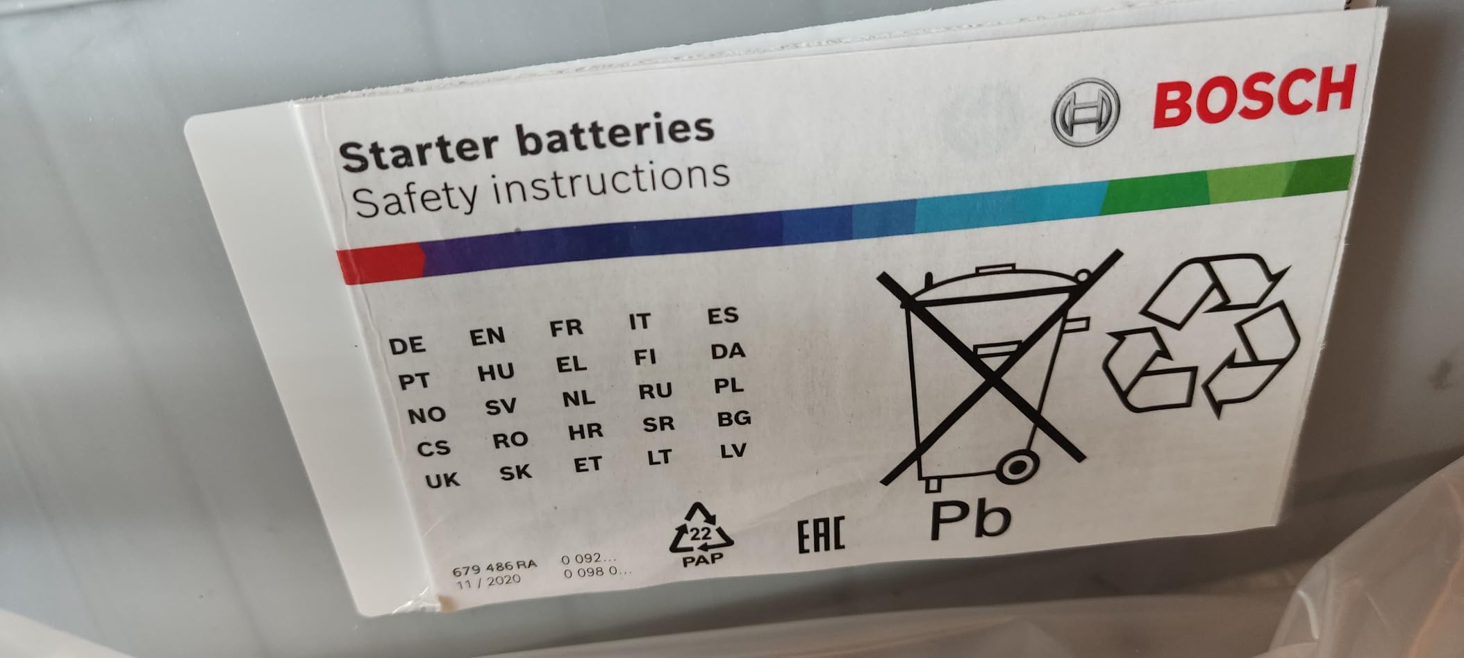 Bosch Batterie S4008 batteria auto 74 Ah 680 A 12 V
