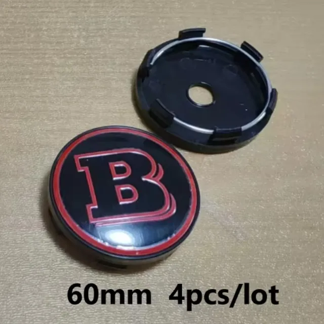 Xtreme Racing Decorazioni Auto e Adesivi tappi ruota 60 mm nero rosso kit 4 alluminio
