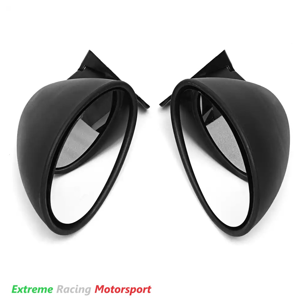 Xtreme Racing Decorazioni Auto e Adesivi Specchietti ERM Racing Universali Neri specchietti auto verniciabili