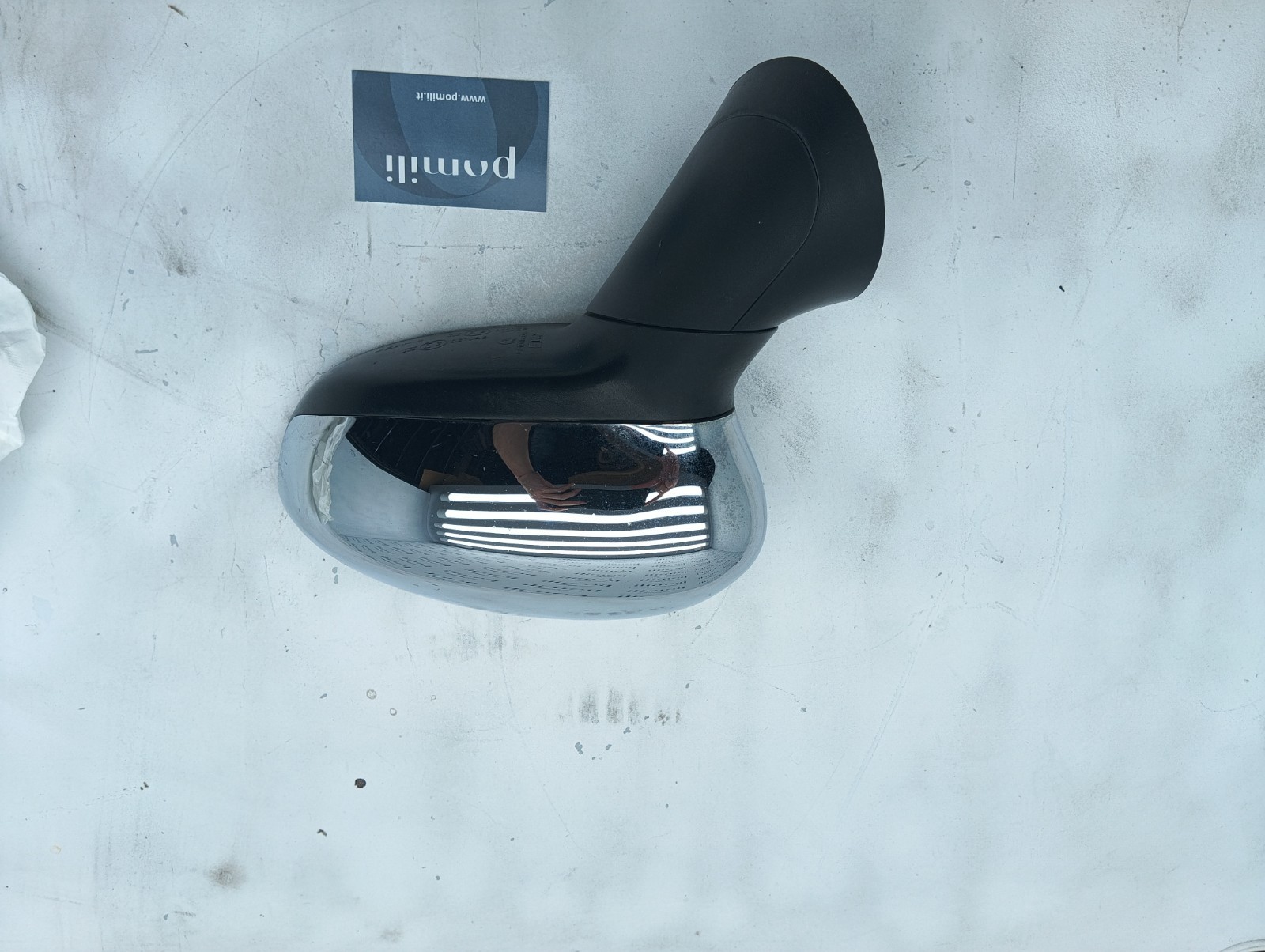 Pomili Cristalli Specchietto retrovisore sinistro Fiat 500 21046 argento usato