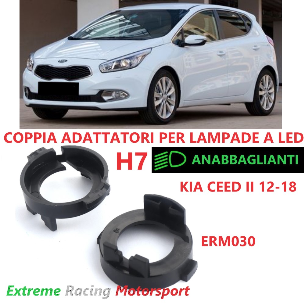 Xtreme Racing Accessori per Illuminazione LED ERM030 adattatori H7 Kia CeeD II