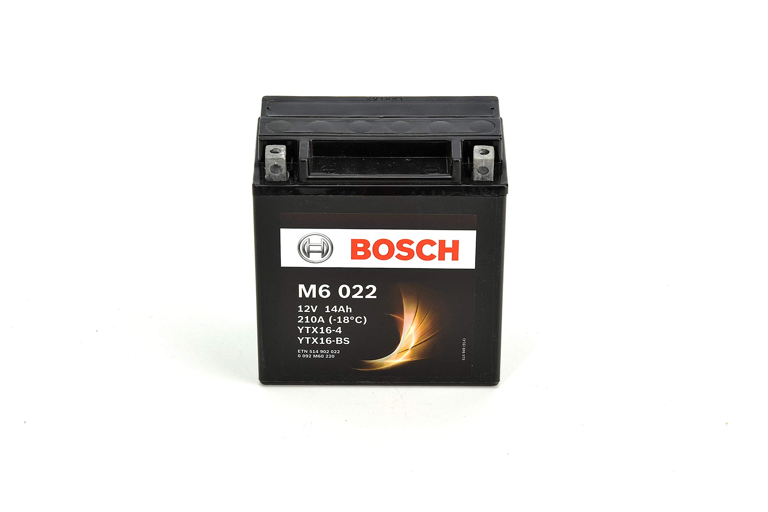 Bosch Batterie 0 092 M60 220 Moba M6022 batteria avviamento 12 V 14 Ah