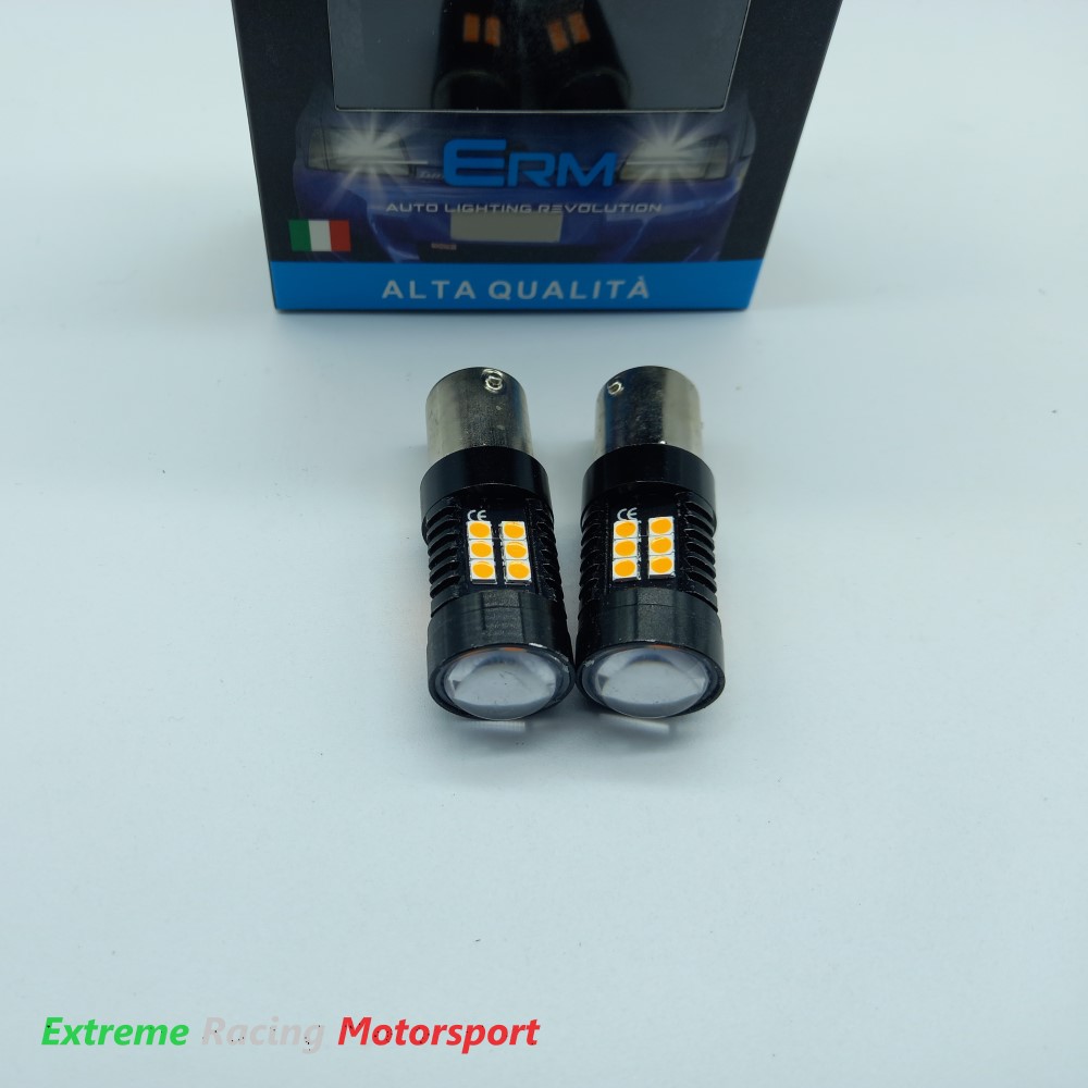 Xtreme Racing Lampadine LED ERM BA15S P21W lampadine frecce arancioni 2 pezzi