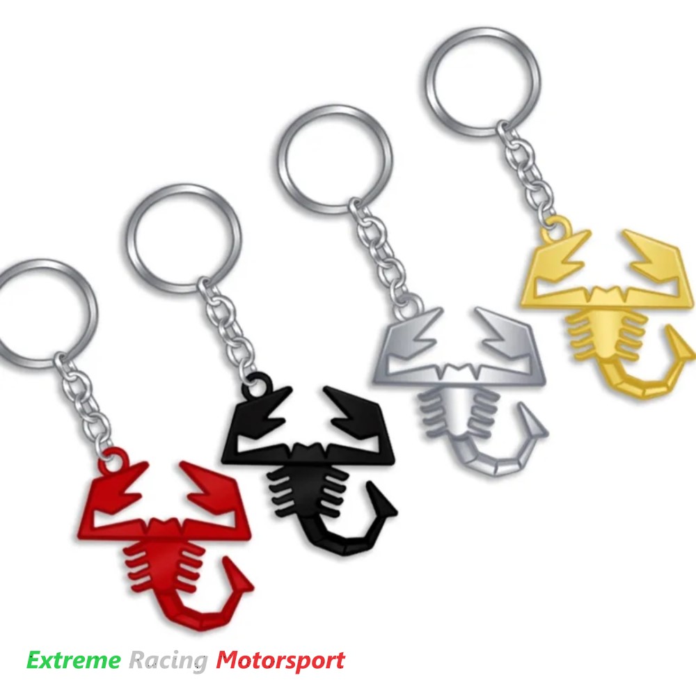 Xtreme Racing Scorpione Chrome portachiavi in metallo cromato