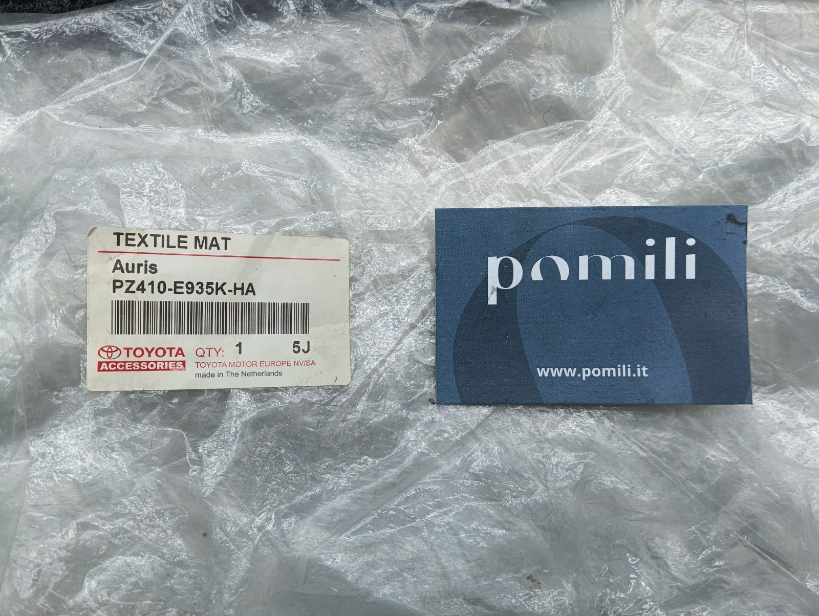 Pomili Rivestimenti interni PZ410-E935K-HA set tappetini Toyota Auris completo
