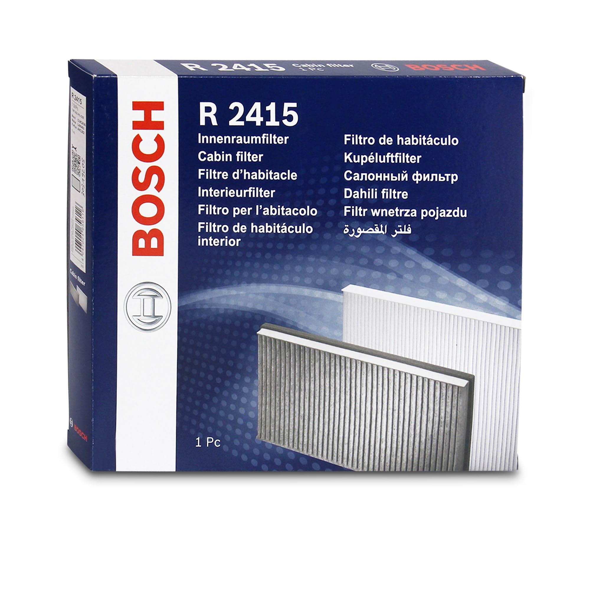 Bosch filtro abitacolo 1987432415 ai carboni attivi antiodore