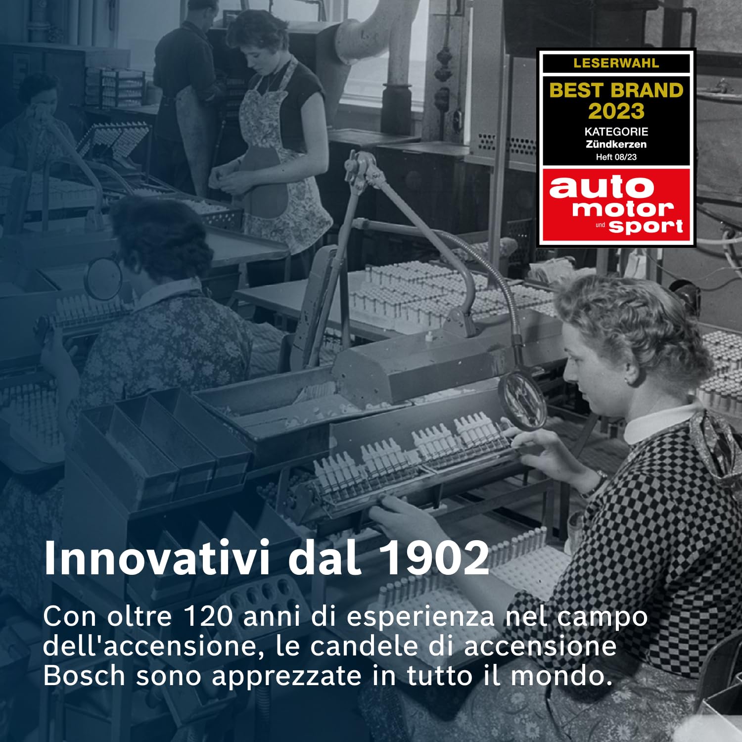 Bosch Candele di accensione FQR8LEU2 N40 candela nichel 4 pezzi