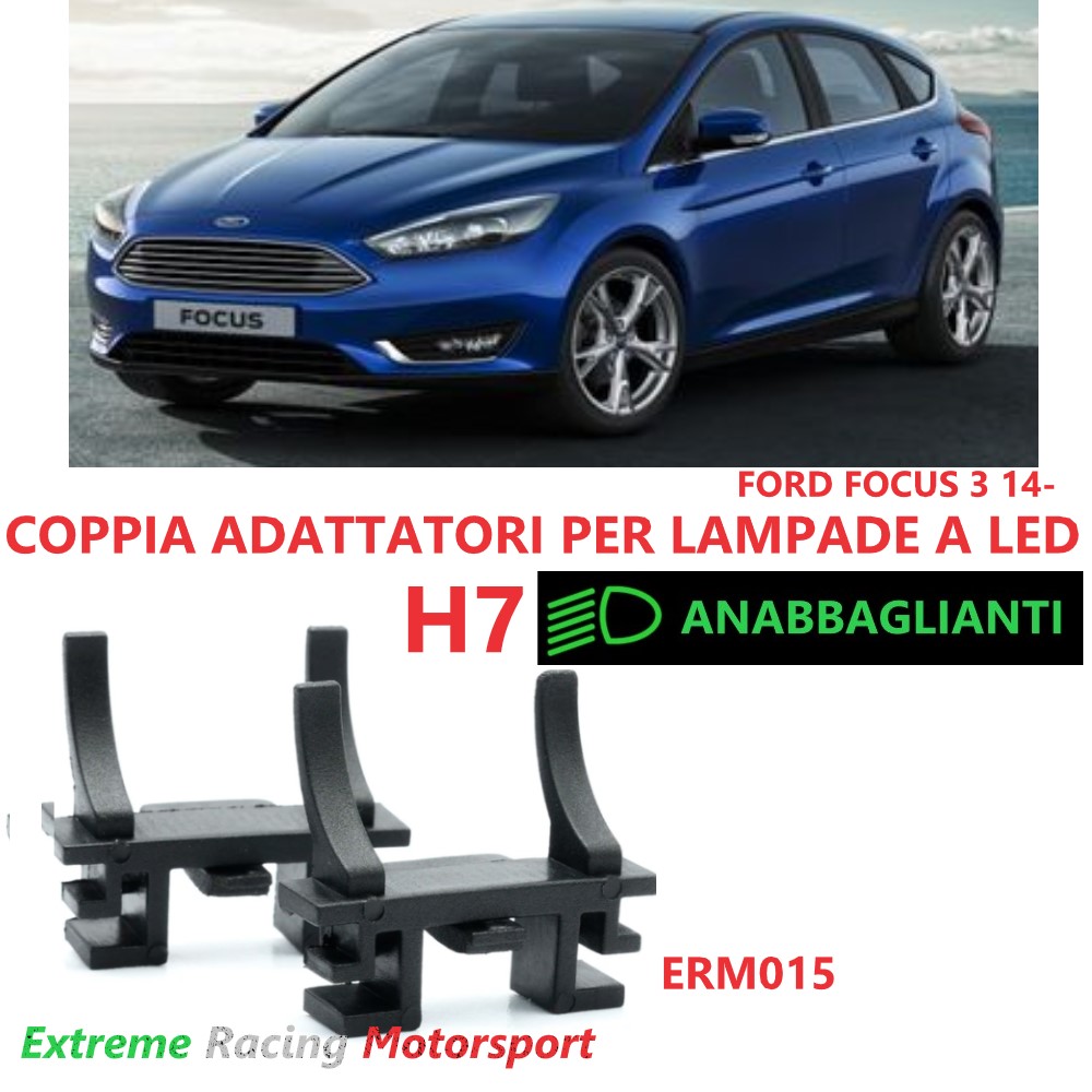 Xtreme Racing Accessori Illuminazione LED ERM015 adattatori H7 Ford Focus III 2014-