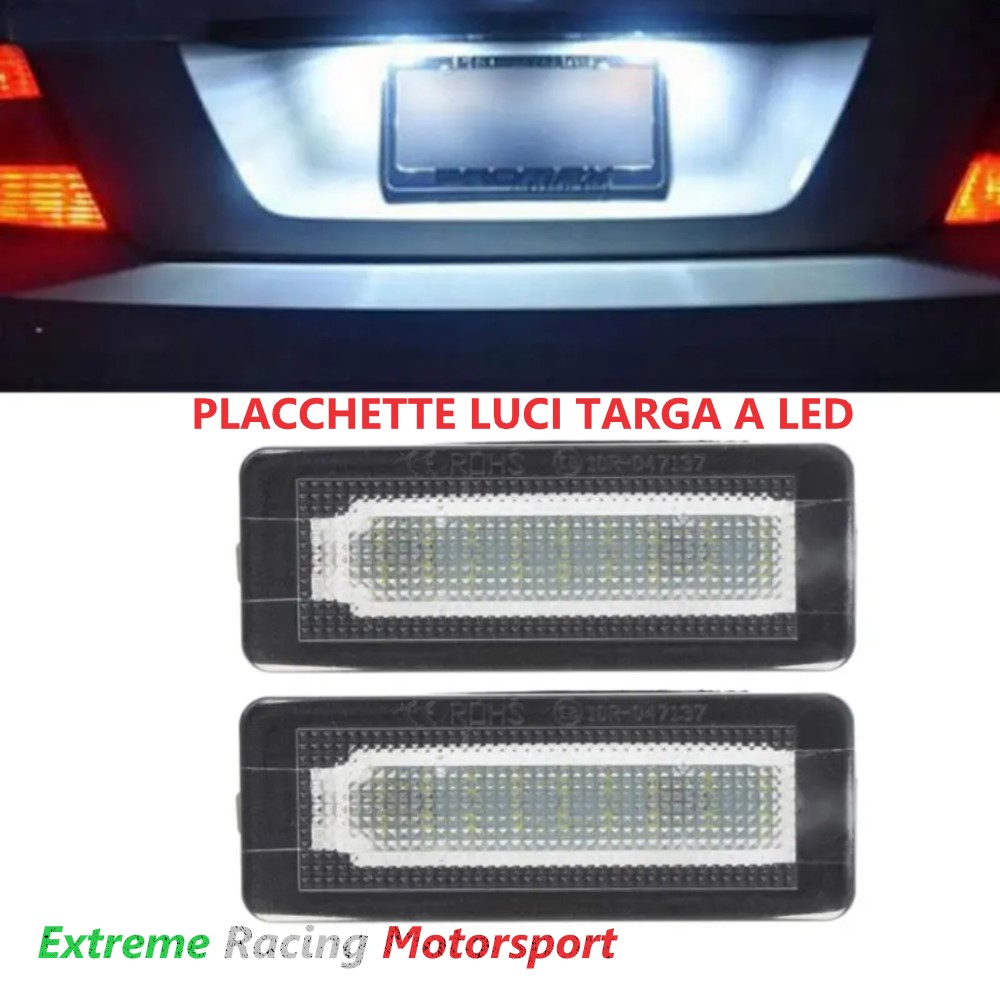 Xtreme Racing Accessori Illuminazione LED Placchette luci targa Smart 451 07-14 coppia bianche waterproof