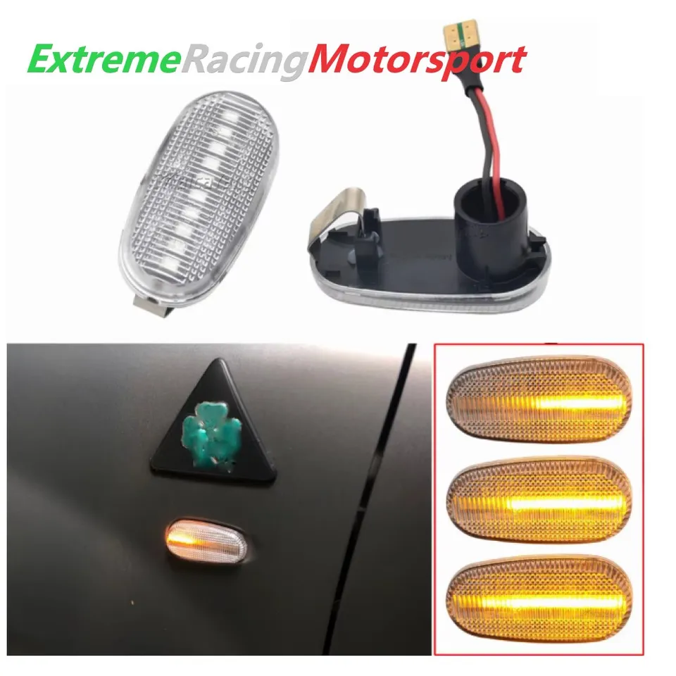 Xtreme Racing Indicatori di Direzione LED Fiat Bravo II 07-15 indicatori dinamici coppia cristal fumè CANBUS