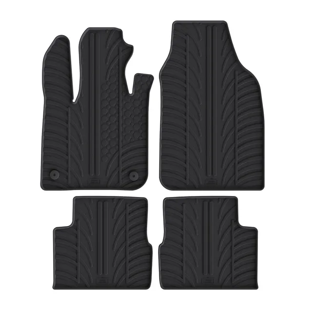 Travall Car Mats Fiat 500e Tappetini in gomma dal 2020