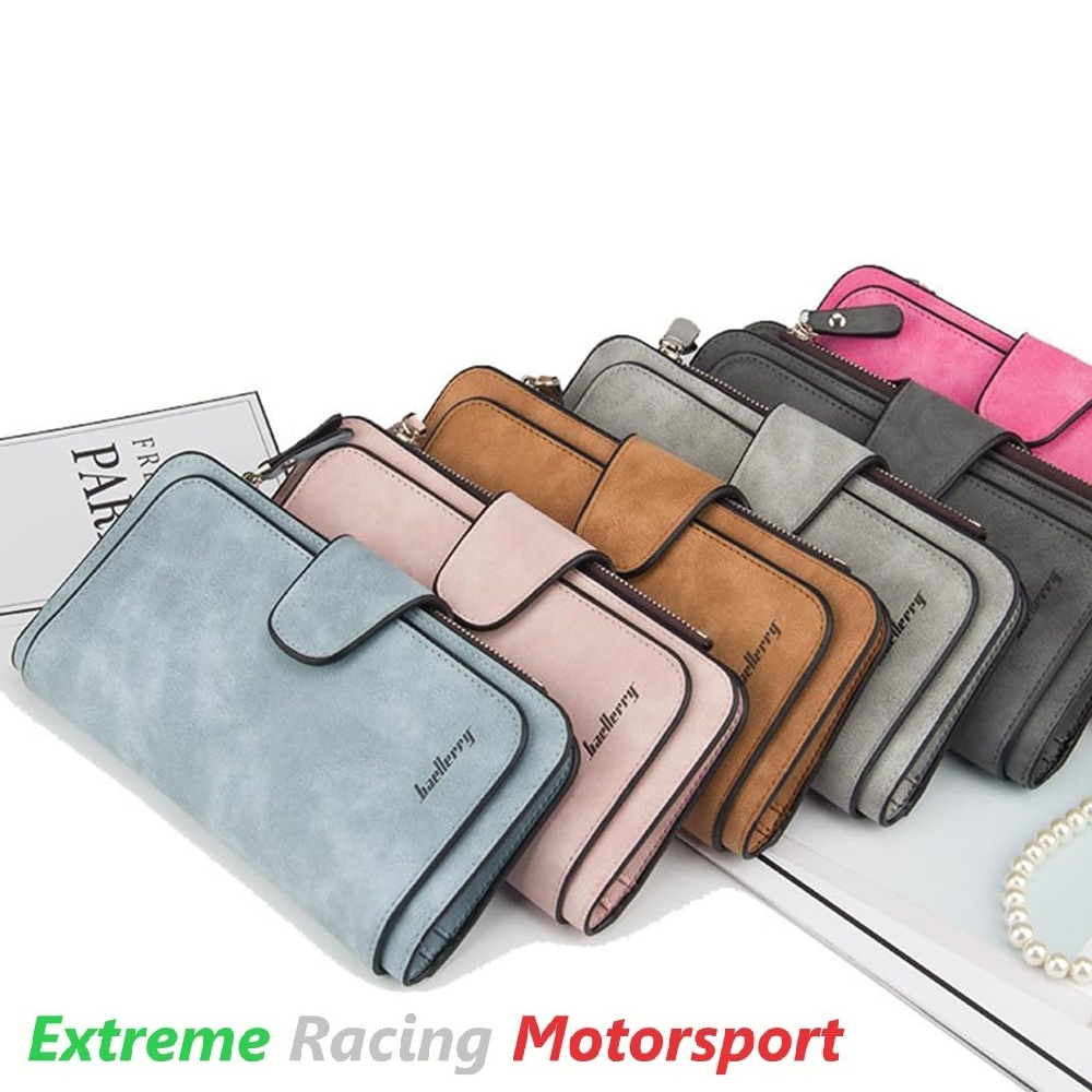 Xtreme Racing Portafogli Ecopelle Donna Grey con Logo Metallico